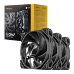 Antec NOVA 120 PWM Fan 3 Pack with Speed Controller - Black Black