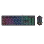 Redragon S107 RGB Gaming Essentials Wired Gaming Keyboard and Mouse Bundle Black