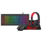Redragon 4-in-1 Keyboard | Mouse | Mousepad | RGB Headset Gaming Combo Black
