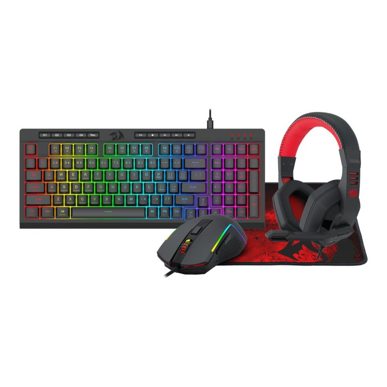 Redragon 4-in-1 Keyboard | Mouse | Mousepad | Headset Gaming Combo Black