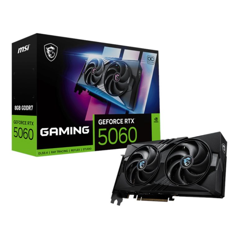MSI GeForce RTX 5060 8GB GAMING OC Graphics Card Black
