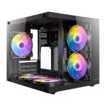 Antec VCX20M RGB Elite Micro-ATX | ITX Mini-Tower Gaming Chassis - Black Black