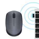910-004642- Logitech M170 Wireless Mouse - GREY-K - 2.4GHZ - Logitech M170 Wireless Mouse, Ambidextrous, Optical, RF Wireless, 1000 DPI, Grey