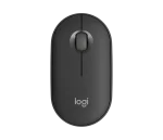 LOGI Pebble Mouse 2 M350s - TONAL GRAPHITE - BT - Logitech 910-007015, Ambidextrous, Optical, RF Wireless + Bluetooth, 4000 DPI, Graphite