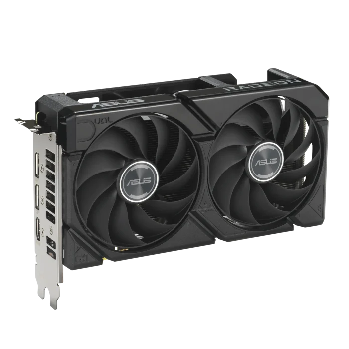 ASUS Graphics Card/AMD/PCIe5/8GB GDDR6/OC mode:up to TBA MHz (Boost Clock)/Default mode:up to TBA MHz(Boost)1xHDMI/2xDP/550W - ASUS DUAL-RX9060XT-8G, Radeon RX 9060 XT, 8 GB, GDDR6, 128 bit, 7680 x 4320 pixels, PCI Express 5.0